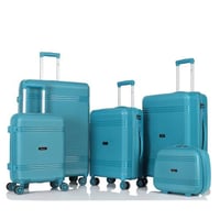 طقم شنط سفر من خامة البولي بروبيلين مكون من 5 قطع...