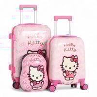 طقم شنط سفر اطفال تتزين بشخصيات مختلفه - مكون من 3...