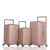 طقم حقائب سفر صلب (3 قطع) – تصميم عصري وقوة أداء