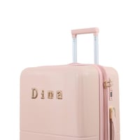 طقم شنط 7 قطع يشمل 5 شنط تروللي وشنطتين للمكياج -ب...