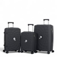 طقم حقائب سفر - مكون من 3 قطع - مصنوع من البولي بر...