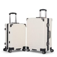 طقم حقائب سفر فاخر من الألمنيوم: متانة وأناقة لا ت...