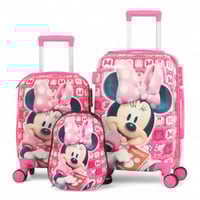 طقم شنط سفر اطفال تتزين بشخصيات مختلفه - مكون من 3...