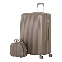 طقم حقائب سفر مكون من 4 قطع يشمل حقيبة يد - بكفرات...