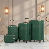 شنط سفر صلبة - مكون من 4 قطع يشمل حقيبة يد - بكفرا...