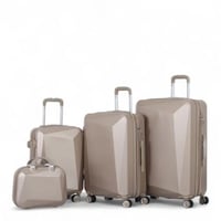 طقم حقائب سفر من 4 قطع - بكفرات دوارة360 درجة - وق...