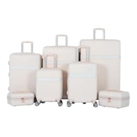 طقم شنط سفر دبش عرايس 7 قطع بسحاب متين - كفرات مزد...