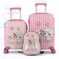 طقم شنط سفر اطفال تتزين بشخصيات مختلفه - مكون من 3...