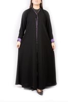 عبايه نص كلوش ملكي على تدخيله باليد-112