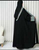 عبايه نص كلوش كريب صيفي