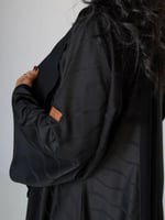 عبايه كلوش كلاسيكيه ناعمه بتدخيله چاكار-145