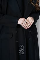 عبايه بليزر مبطن كريب الكتان-855