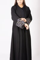 عبايه نص كلوش إنترنت على تدخيله باليد تطريز-119