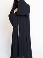 عبايه كلاسيكيه شيفون مبطن بقماش بلاك بيري-144