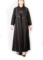 عبايه نص كلوش على براويز ملونــ ـ444