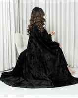 عبايه مخمل على رسمات مشجر_905