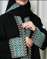 عبايه نص كلوش كريب صيفي