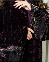 عبايه مخمل مكسر مبطن(الخلف) بشيفون مخمل_895