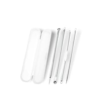 طقم أبر إزالة حب الشباب 3 قطع فضي