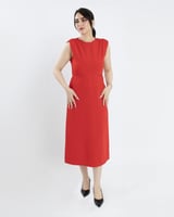 فستان ناعم اسود سادة انيق