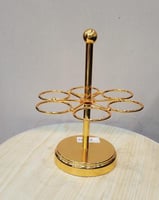 ستاند حامل فناجيل ذهبي 6 فناجيل