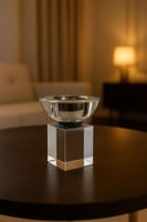 مبخرة كريستالية شفافة بتصميم فاخره