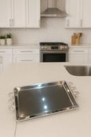 صواني تقديم إستيل بيد كرستال فاخره