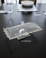 صحن تقديم بغطاء اكريلك S