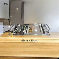 صواني تقديم ستانليس ستيل عالية الجودة تركي