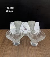 كاسات زجاج كريستال للتقديم