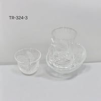 طقم بيالات مع فناجين تركي بنقش مختلف ١٨ حبه