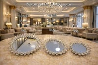 صحن كريستال بقاعدة متحركة