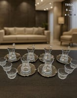 طقم بيالات وفناجيل تركي 24 قطعه