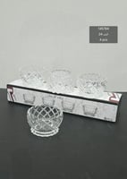 صحون كريستال 4 قطع