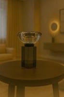 مبخرة كريستالية فاخرة بتصميم هندسي أنيق