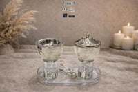 مبخرة وعلبة بخور كريستال فاخرة