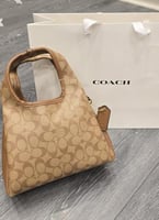 البيج/البني الفاتح بنقشة المونوغرام (Signature Canvas