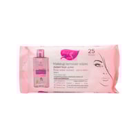 العرايس مزيل مكياج 25 منديل خلاصة الورد