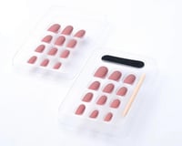 كاتيا اظافر بلصق كوفين زهري لحمي CK19