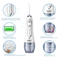 هايسميل جهاز تنظيف الأسنان واللسان بالماء أبيض 300...