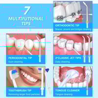 هايسميل جهاز تنظيف الأسنان واللسان بالماء أبيض 300...