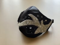 كمامة سهرة تطريز فضي - evening mask