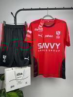 طقم تمارين الهلال الأحمر 25/26 تيشيرت مع الشورت