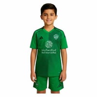 طقم الأهلي الجديد للأطفال 2026 – اللون الأخضر