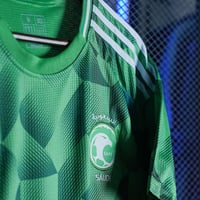 طقم المنتخب السعودي الجديد لون أخضر 2025 - 2024 در...