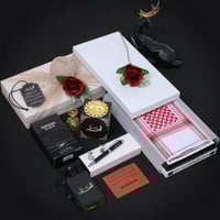 بوكس هدايا رجالية مميزة شماغ مع قلم ومبخرة تصميم ح...