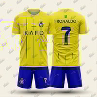 طقم النصر الجديد رجالي تيشيرت مع شورت 2023 - 2024