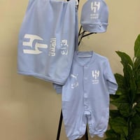 طقم الهلال مواليد لون سماوي