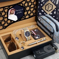 أطقم ساعات رجالية بتصميم عصري حديث مع مجموعة إكسسو...