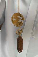 تعليقة صقر مع كسرة العود كتابة الاسم حسب طلبك